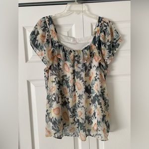 Lauren Conrad XL Sunflower Top
